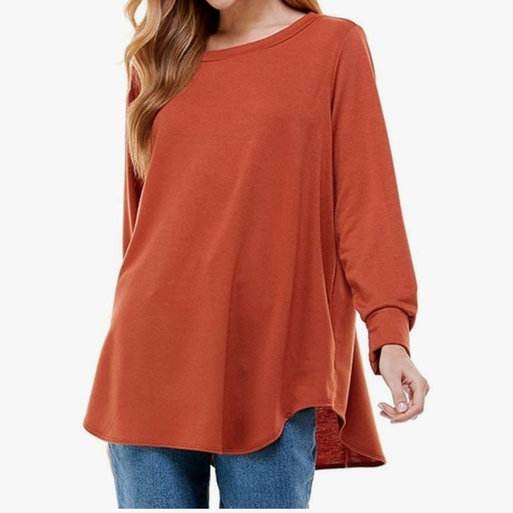 12ami Terracotta Long Sleeve Tunic